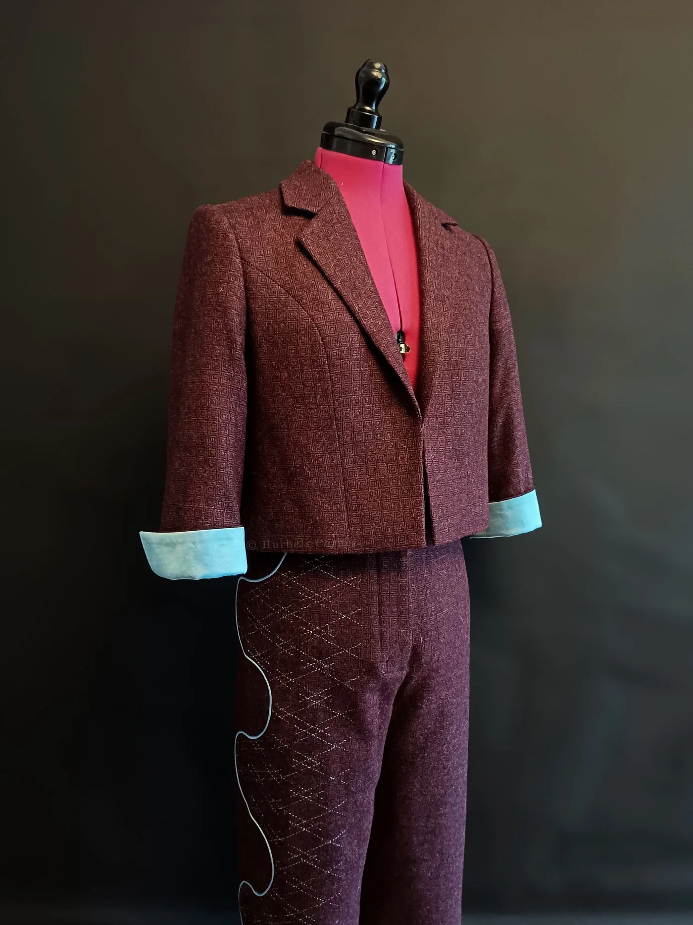 Blazer and trousers ensemble