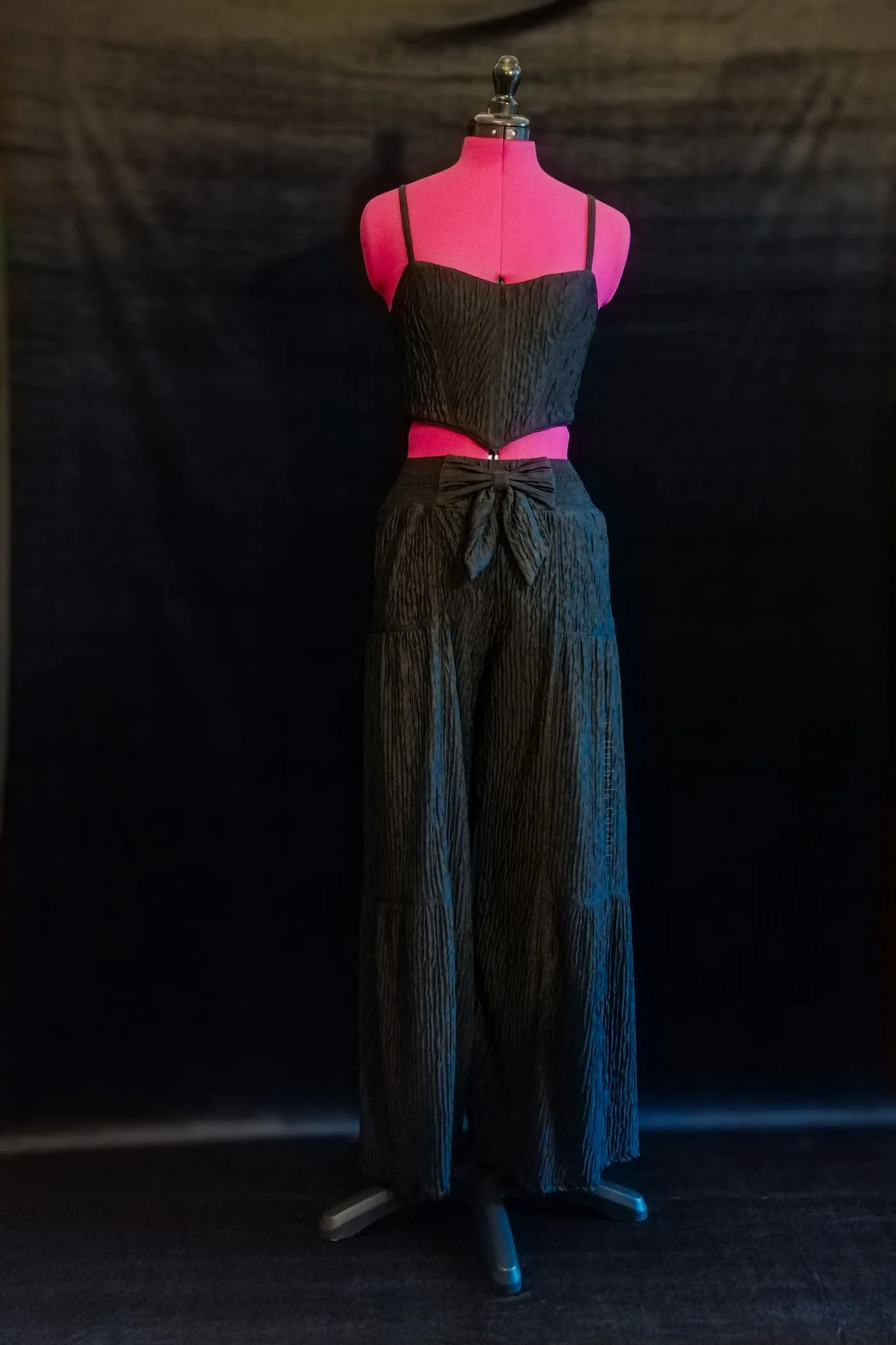 Trousers and bustier set