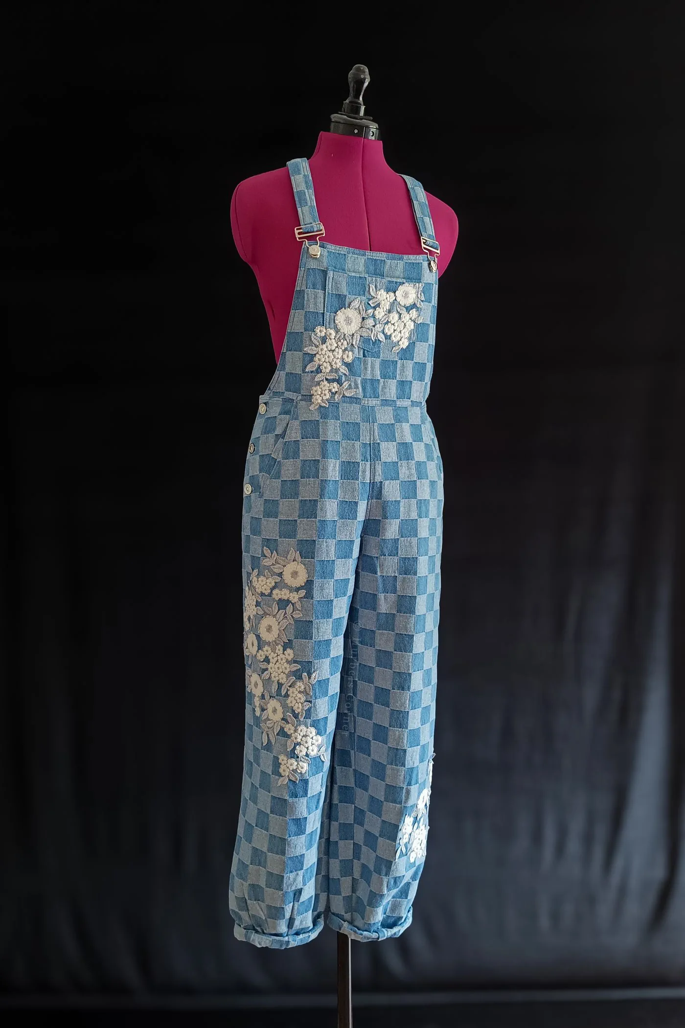 Dungarees with flowers