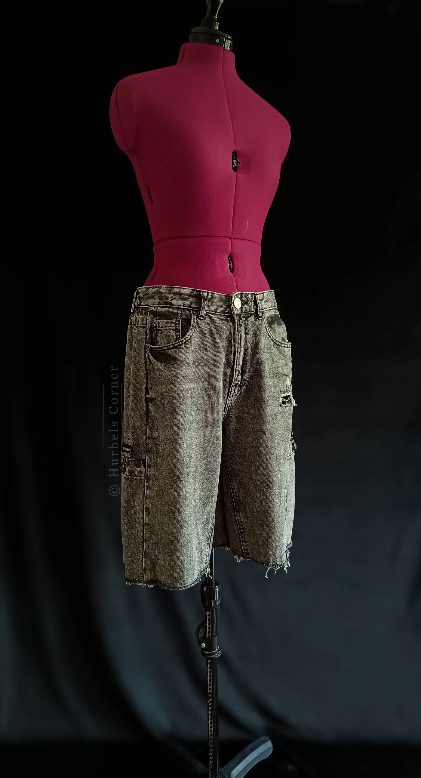 Upgecycelte Jeans Shorts